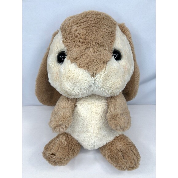 Amuse Pote USA Loppy Bunny Big Rabbit Brown Plush Backpack - Picture 2 of 12
